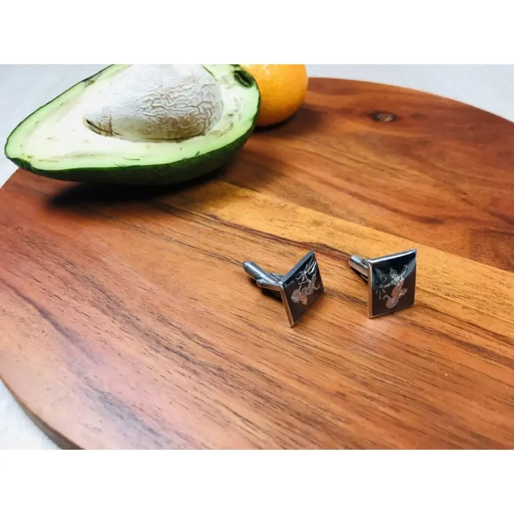Men's Vintage 925 Siam Sterling Silver Cufflinks